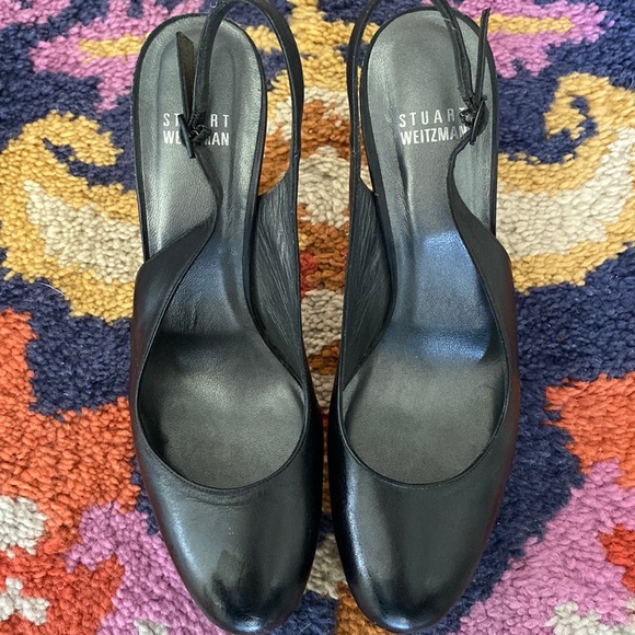 Gorgeous Stuart Weitzman platform slingbacks - Picture 2 of 7